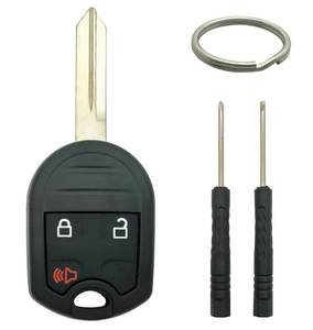 lot 20362 image: Key Fob Shell Case Replacement Fits for Ford F-150 2004-2014 F-250 F-350 2004-2016 F-450 Flex 2009-2017 Explorer 2001-2015 Escape Ranger 2001-2011 Fusion Econoline Mercury (3 Buttons)