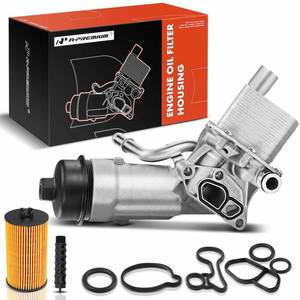 lot 1228 image: A-Premium Engine Oil Cooler and Oil Filter Housing Assembly Adapter wGaskets Compatible with Buick, Chevy Vehicles -1.4L Turbo - Encore, Cruze, Sonic, Trax -2011-2021 - Replaces 8817991400