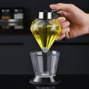 lot 2168 image: AFGSsm 200ML Maple syrup dispenser,Honey dispenser no drip glass with stand, Honey dispenser glass, Modern honey dispenser, Honey pot, Honey jar(6.8 ounces)