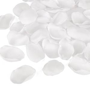lot 2182 image: Neaticoo Artificial White Rose Petals 300pcs Silk Rose Petals Fake Flower Petals for Wedding Flower Girl Basket Valentines Day Anniversary Proposal Ceremony Romantic Night Party Decoration (White)