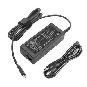 lot 2208 image: 65W 45W USB C Laptop Power Replacement Adapter Charger for Lenovo ChromebookYogaThinkPadHP ChromebookDell Laptop USB Type C Power Adapter