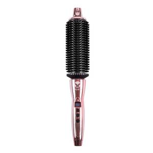 lot 3733 image: CALISTA Perfecter Pro Heated Round Brush  Lift, Volumize, and Style with No Heat Damage for Healthier-Looking Hair  1.5 for Long Hair Styles  Dual Voltage & Adjustable Temp (1.5, Rose Gold)