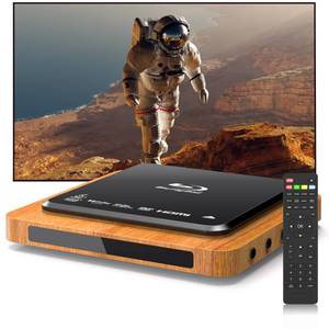 lot 3743 image: 1080P Full HD Blu-ray Player with HDMI&AV, Dolby Digital, USB Playback, Region A1 Blu-ray & All Region DVD Support, Includes Remote & Cables