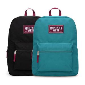 lot 3768 image: Montana West Backpack for Women Men 2 PCS Lightweight College Bookbags Casual Daypack Backpacks for Commute & Travel