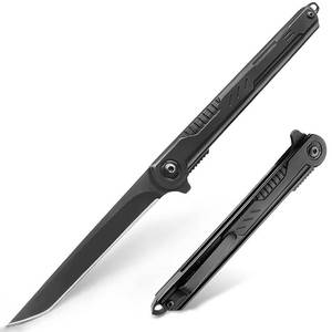 lot 4009 image: CABUGE EDC Pocket Knife for Men, Tanto Folding Knives with Clip, Slim Gentlemans Knife with Glass Breaker, Flipper Open and Liner Lock for Outdoor Survival Camping Everyday Carry