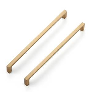 lot 4022 image: Ravinte 10-Pack 10-Inch Solid Square Cabinet Pulls - Champagne Bronze Handles for Kitchen Cabinets & Drawers
