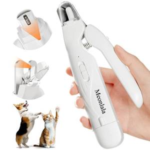 lot 4063 image: Meonlala 2-in-1 Dog Nail Clippers & Dog Nail Grinder with 2 LED Lights, Ultra-Quiet, USB Rechargeable,Security Upgrade,Multiple Grinding Methods, and Splash Guard for Small and Large Dogs & Cats