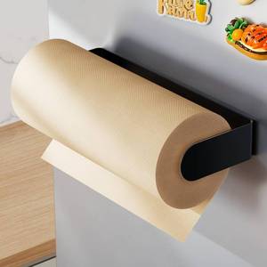 lot 4068 image: ZUNTO Magnetic Paper Towel Holder for Fridge, Paper Towel Roll Holder with Powerful Magnet, Kitchen Paper Towel Rack for Refrigerator, Grill, RV, Pantry, Black