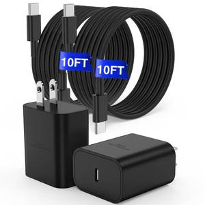 lot 4092 image: ���°��°��°��°��� 45W Super Fast Charger Type C, for Samsung Galaxy S26 S25 Charger Block with 10FT Type C Charging Cord for Samsung Galaxy S26 S25 S24UltraS22S21, iPhone 17 Air1615 Pro,Pro Max,Plus