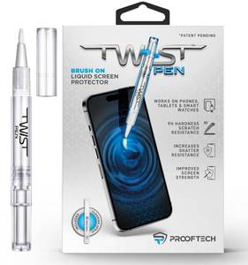 lot 6136 image: ProofTech TWIST PEN Liquid Glass Screen Protector for up to 10 Devices - Brush On Scratch and Crack Resistant Nano Protection for All Phones Tablets Smart Watches Universal