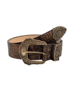 lot 6139 image: Floerns Leopard Print Belts for Women Faux Leather Y2K Belts with Carved Metal Buckle Bronze suit waist size33.5-37.4