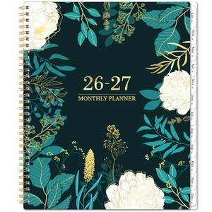 lot 6187 image: A2026-2027 Monthly Planner - 2 Year Monthly PlannerCalendar 2026-2027, Jan 2026 - Dec 2027, 11 x 9, 24 Months, Tabs, Back Pocket, Holidays, Twin-Wire Binding, Note Pages
