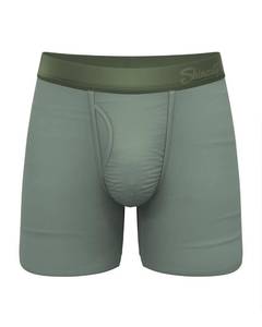 lot 6198 image: Shinesty Hammock Support Pouch Underwear For Men  Mens Underwear Boxer Briefs with Fly  US Large Olive Green