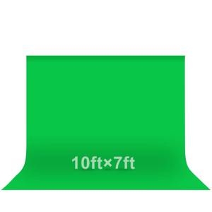lot 6210 image: EMART Green Screen Photo Backdrop, 10x7 ft Photoshoot Backdrop Chroma Key Green Screen Polyester Cloth Fabric Curtain for Background Removal, Zoom Meeting, Photo Video Studio, Live Streaming