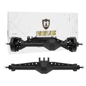 lot 9960 image: MEUS RACING 110 Nylon ISO Stright Axles with Front Axle Counterweight for Axial Capra II SCX10 II and Other DIY 110 RC Crawler (AR44AR45 Wheel Distance 194MM)