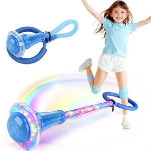 lot 9976 image: Dolanus Skip Toys for 5-12 Year Old Kids, Girls Birthday Gifts for Age 5 6 7 8 9 10 11 12, Outdoor Outside Sports Games, Girls Toys Age 6-8 8-13, Portable Colorful Flash Wheel Swing Ball (Blue)