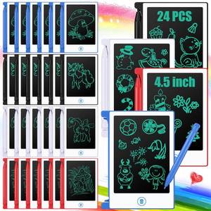 lot 9977 image: Zhehao 24 Pack LCD Mini Writing Tablet for Kids 4.5 Inch Doodle Board Bulk Erasable Reusable Electronic Drawing Pad Birthday Party Favors Goodie Bag Classroom Gifts(White)