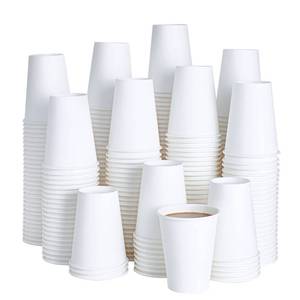 lot 9979 image: LITOPAK 240 Pack 12 oz Disposable Paper Coffee Cup, White Paper Hot Coffee Cups, Suitable for Party, Picnic, Travel, and Events