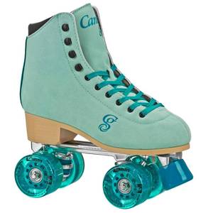 lot 9984 image: Candi GRL Carlin Quad Roller Skates GreenBlue Size 08