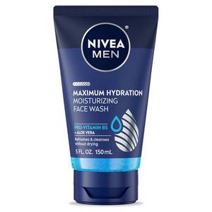 lot 10359 image: NIVEA MEN Maximum Hydration Face Wash, Face Wash with Provitamin B5 and Aloe Vera, Refreshes and Cleanses without Drying, 5 Fl Oz Tube