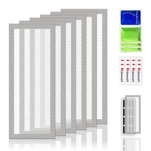 lot 12104 image: Magnetic Vent Covers for Home Floor 6Pack, 4x10 Inch Strong Magnetic Floor Vent Covers Easy Install PVC Floor Register Cover, Air Vent Screen Trap for Home CeilingWallFloor Air Vent (White, 6Pcs)