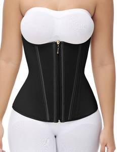 lot 12138 image: SHAPSHE Waist Trainer for Women Tummy Control Long Torso Workout Waist Cincher Corset Shapewear Postpartum Body Shaper with Zipper Hook