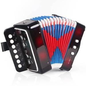 lot 13158 image: Horse Kids Accordion, 10 Keys Button Control Kid Accordions Musical Instruments for Child Children Toddlers Beginners Accordian Lightweight 7 key 3 Bass Mini Acorde�n Toy Acordeones Para Mi�os Black