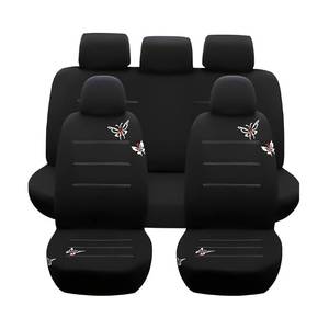lot 15281 image: Osilly 9PCS Full Set Car Seat Covers, Automotive Front and Rear Split Bench Protector Cover Set, Light Breathable Durable Washable, Airbag Compatible, Universal for SUV, Truck, RV, Van, Sedan
