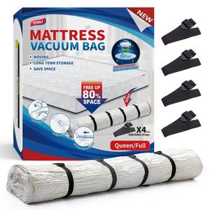 lot 15302 image: TAILI Mattress Vacuum Storage Bag, FullQueen Mattress Vacuum Bag with 4 Straps, Sealable Bag for Memory Foam, Latex, Easy Moving, Transport and Storage