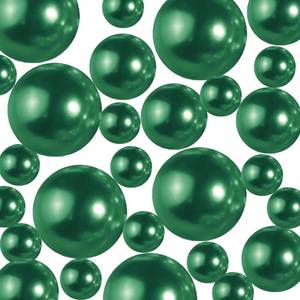 lot 16417 image: Cusmation 400Pcs Green Vase Filler Pearl Beads for Centerpieces Vases, No Hole Faux Polish Pearls for Floating Candle Home Birthday Wedding Party Table Decor��81420mm��