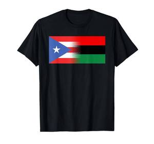 lot 16435 image: Puerto Rican African Flag Afro Boricua Puerto Rico Africa T-Shirt Medium