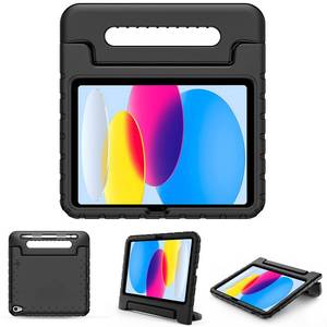 lot 16436 image: ProCase Kids Case for iPad A16 11th Generation 2025iPad 10th Generation 2022 with Pencil Holder, iPad 1110 Case Shockproof Lightweight Cover with Stand Convertible Handle for Children -Black