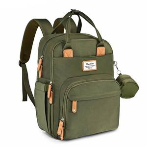 lot 17288 image: RUVALINO Diaper Bag Backpack - Multifunction Travel Back Pack Maternity Baby Changing Bags, Diaper Changing Totes, Large Capacity, Waterproof and Stylish, Baby Travel Essential, Army Green