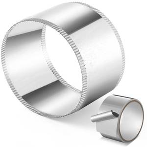 lot 17328 image: LEIFIDE 6 Vent Duct Extension Connector with Bead and Crimp, Galvanized Steel Dryer Vent Adapter, Diameter 6 X Length 5, Round Ventilation Systems Coupler Hose Pipe, Aluminum Foil Tape Included