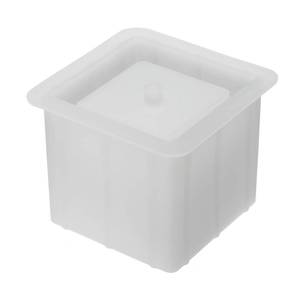 lot 18110 image: PATIKIL Silicone Planter Mold, Square Flower Pot Mold DIY Succulent Plants Mold Candle Holder Mold for Home Garden Decor, White