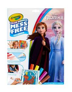 lot 18126 image: Crayola Frozen Color Wonder Coloring Set, 18 Mess Free Coloring Pages for Toddlers, Toys for Kids, Toddler Gifts