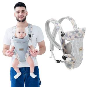 lot 18152 image: IULONEE Baby Carrier, Embrace Cozy 4-in-1 Infant Carrier Ergonomic Adjustable Holder Portable Convertible Front and Back Backpack Carry for Infants Toddlers Babies Girl and Boy 7-45 Pounds (Gray)