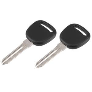lot 18160 image: X AUTOHAUX Replacement Uncut Transponder Chip Key Chipped Ignition Key Fob for Chevrolet for GMC for Saturn with 46 Chip 2pcs