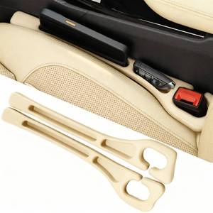 lot 18165 image: YLXGT Car Seat Gap Filler Organizer Universal for Car SUV Truck Accessories Seat Gap Plug Blocker with Storage Slot Beige 2 Pack