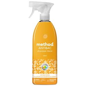 lot 18181 image: Method Antibacterial All-Purpose Cleaner Spray, Citron, Kills 99.9% of Household Germs, 28 Fl Oz
