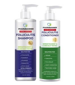 lot 20378 image: PHARMBANNER Anti-Fungal Shampoo and Conditioner Set �� Tea Tree & Argan Oil for Folliculitis, Seborrheic Dermatitis, Scalp Psoriasis �� Relieves Itchy, Flaky, Dry Scalp �� Sulfate & Paraben Free