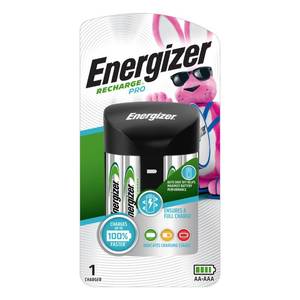 lot 20390 image: Energizer Recharge Pro Rechargeable AAA and AA Battery Charger With 4 NiMh Rechargeable AA Batteries, Provides a Full Charge in 3 Hours (BATTERIES NOT INCLUDED)