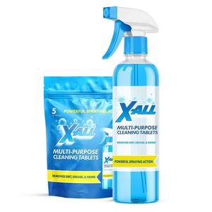 lot 20436 image: X-ALL Multi-Purpose Cleaner - Spray Bottle and 5x Cleaning Tablets