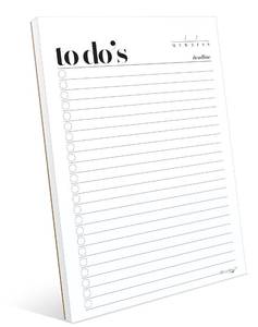 lot 20449 image: HADIGU To Do List Notepad A5 Size (8.3x5.8) Premium Thick Paper With Cardboard Back Support, Undated Daily Planner Notepad, Daily To Do List Notebook, Ruled Pages, Checkboxes, Deadline Column.