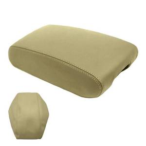 lot 20457 image: DSkoiph Center Console Lid Armrest Cover Leather Fit for Jeep Grand Cherokee 2011-2021 Leather Part Only Beige