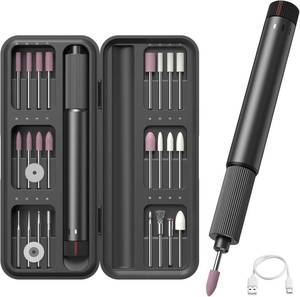 lot 20473 image: Electric Engraving Pen, USB Rechargable Engraving Pen with 24 Bits, Cordless Etching Engraving Tool, Portable DIY Rotary Engraver for Jewelry, Wood, Glass, Stone, Carving, Resin