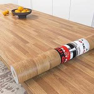 lot 11734 image: Decotalk Wood Grain Contact Paper Roll 30x 117in