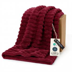 lot 1254 image: Bedsure GentleSoft Red Fleece Blanket for Couch - Cozy Soft Blankets for Women, Cute Small Throws for Girls, 50x70 Inches