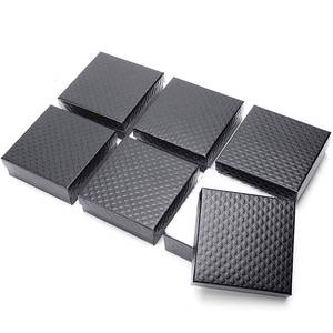 lot 1279 image: MESHA 52 PC Cardboard Jewelry Boxes, 3.5x3.5x1 Cotton Filled Jewelry Gift Box with Lid, Jewelry Boxes for Small Business, Packing, Shipping, Necklace, Earring, Bracelet, Black