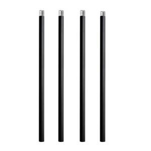 lot 2224 image: Haligate Matte Black M10 Threaded Extension Rod for Pendant Light, Island Lighting, Chandeliers,Lighting Fixture downrods and Stems,12 Inches